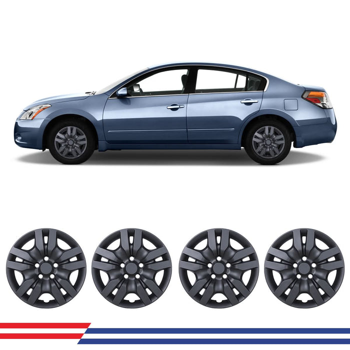 WOLFSTORM 4-Pack 16 Inch Wheel Rim Cover Hubcaps for 2007-2012 Nissan Altima & 2008-2009 Nissan Altima Coupe