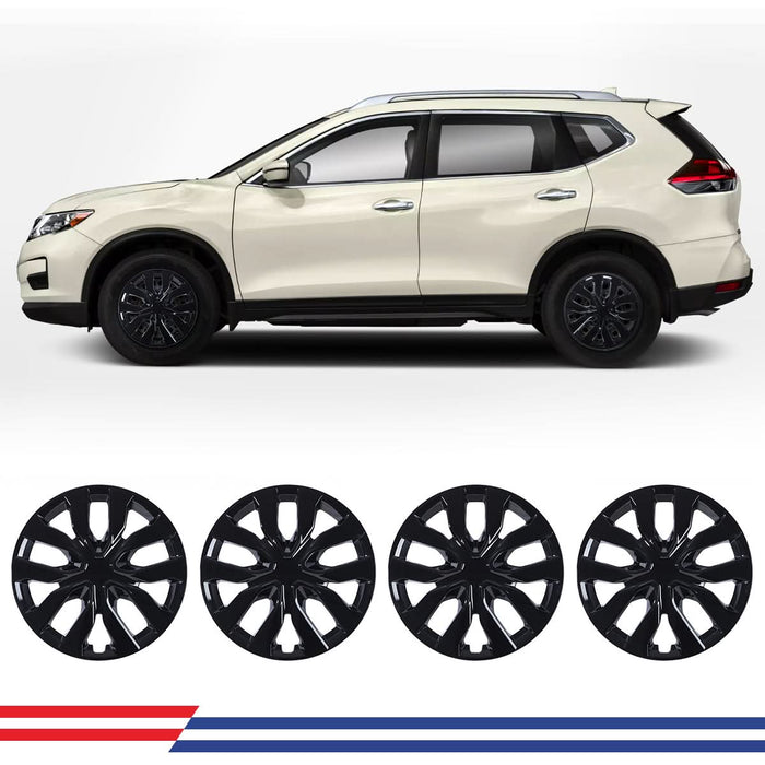 WOLFSTORM 4-Pack 16 Inch Wheel Rim Cover Hubcaps for 2014-2020 NISSAN ROGUE