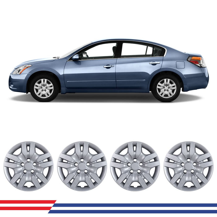 WOLFSTORM 4-Pack 16 Inch Wheel Rim Cover Hubcaps for 2007-2012 Nissan Altima & 2008-2009 Nissan Altima Coupe