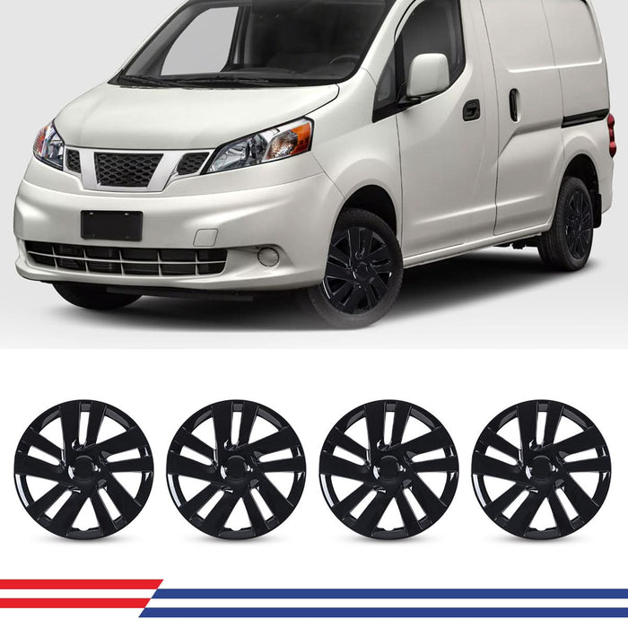 WOLFSTORM 4-Pack 16 Inch Wheel Rim Cover Hubcaps for 2013-2021 NISSAN NISSAN NV200