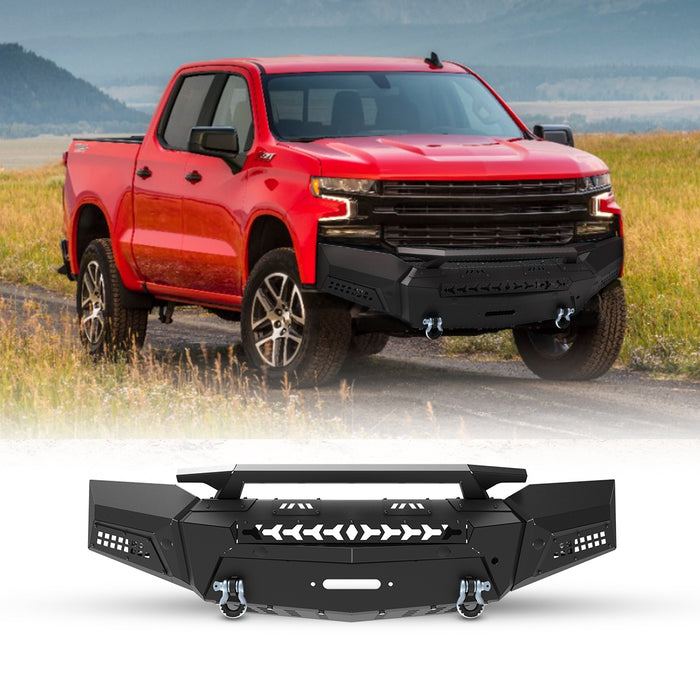 WOLFSTORM Front Bumper for 2019-2021 Chevy Silverado 1500 Pickup Truck