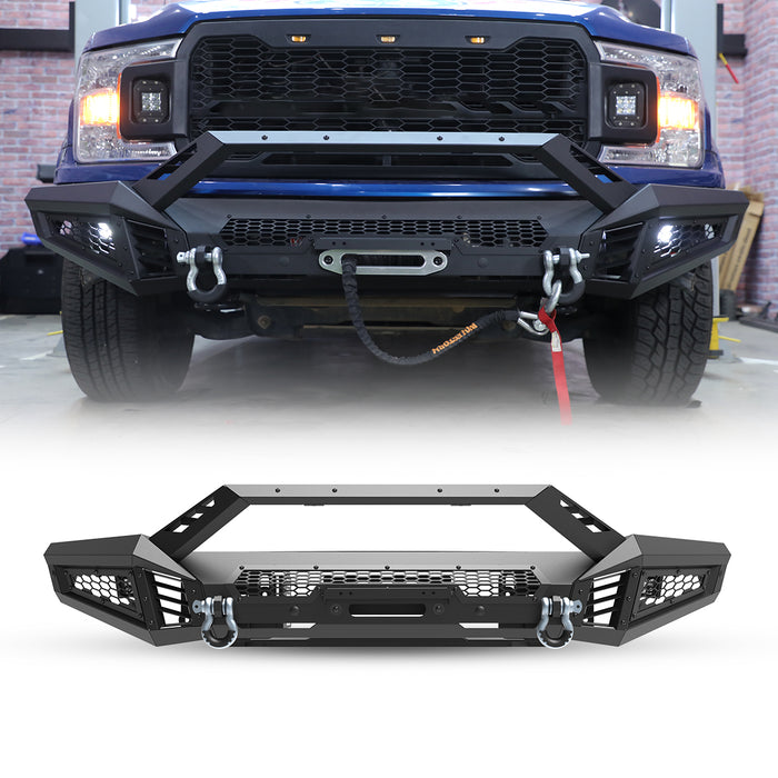 WOLFSTORM Offroad Front Bumper For Ford F-150 2018 2019 2020 Pickup Trucks (Excluding Raptor)