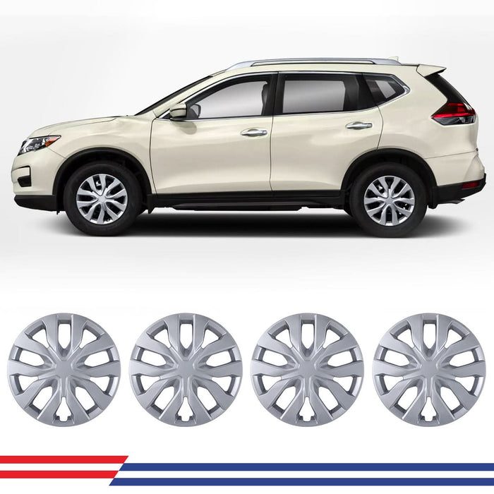 WOLFSTORM 4-Pack 16 Inch Wheel Rim Cover Hubcaps for 2014-2020 NISSAN ROGUE