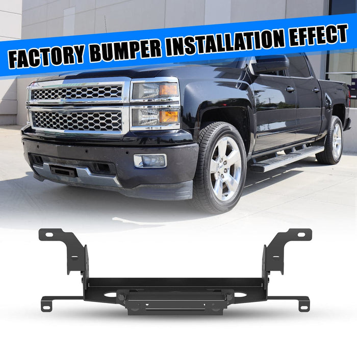 WOLFSTORM Front Hidden Winch Plate for 2014-2015 Chevy Silverado 1500