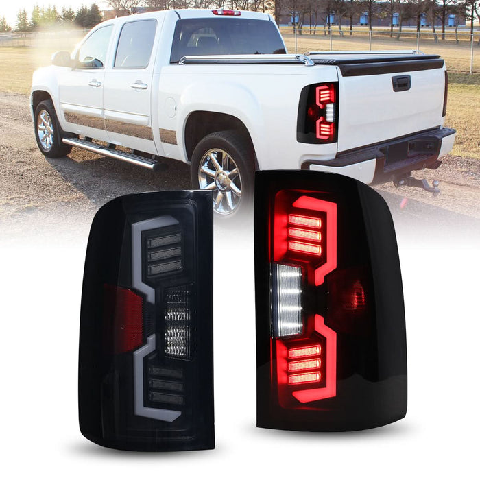 WOLFSTORM LED Tail Lights Fit for 2007-2013 GMC Sierra 1500, 2007-2014 GMC Sierra 2500, 3500,Fit Models with 3047 back up light bulbs or 921 back up light bulbs