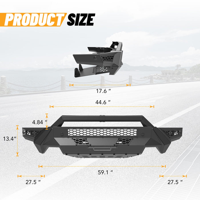 WOLFSTORM Modular Front Bumper for 2019-2024 Ram 1500 Model