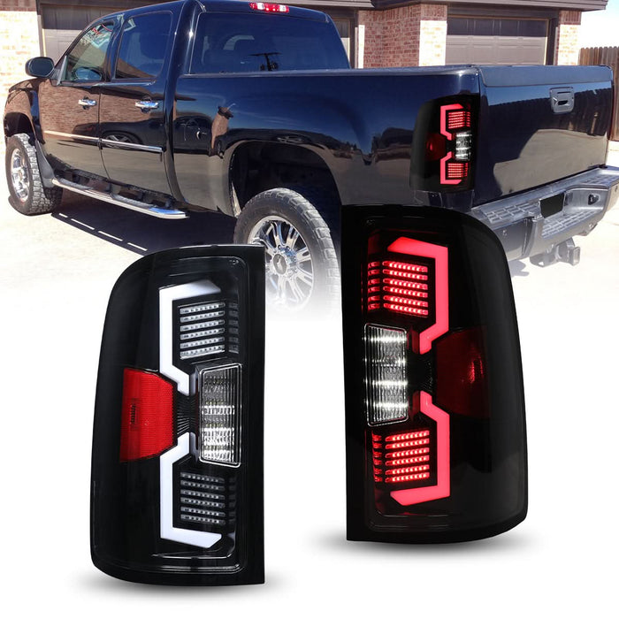 WOLFSTORM LED Tail Lights Fit for 2007-2013 GMC Sierra 1500, 2007-2014 GMC Sierra 2500, 3500,Fit Models with 3047 back up light bulbs or 921 back up light bulbs