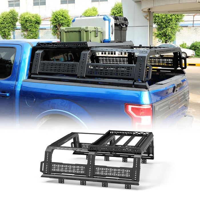 WOLFSTORM Roll Bar Universal Fit for Full-size Pickup Trucks, Modular, Adjustable Overland Bed Rack