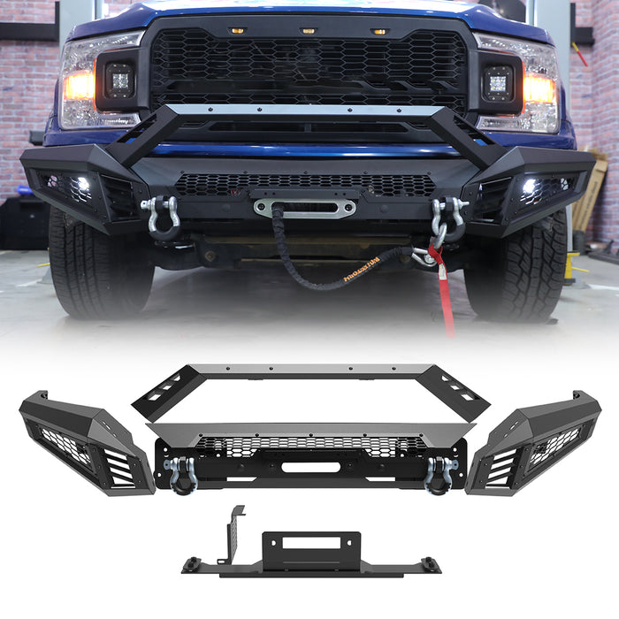 Parachoques delantero todoterreno WOLFSTORM para camionetas Ford F-150 2018 2019 2020 (excluyendo Raptor)