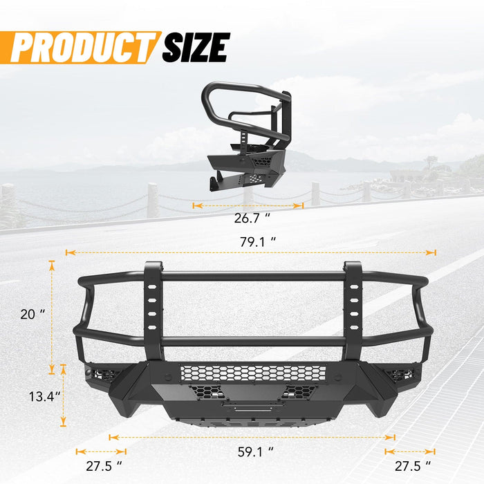 WOLFSTORM Modular Front Bumper for 2019-2024 Ram 1500 Model