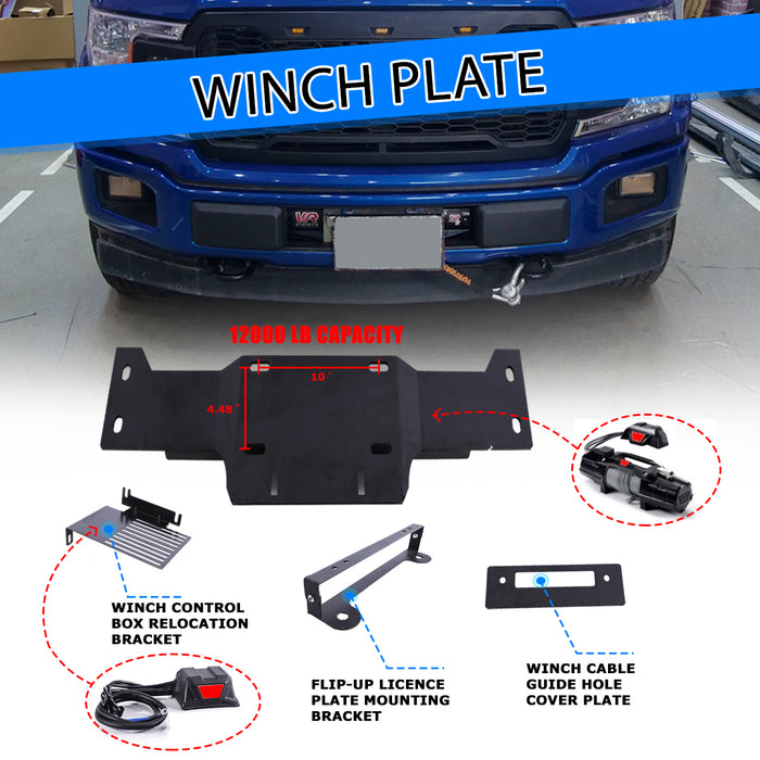 Parachoques delantero todoterreno WOLFSTORM para camionetas Ford F-150 2018 2019 2020 (excluyendo Raptor)