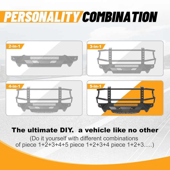 WOLFSTORM Modular Front Bumper for 2019-2024 Ram 1500 Model