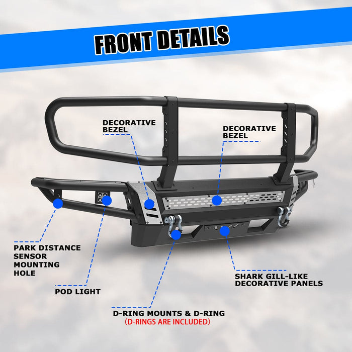 WOLFSTORM Front Bumper for 2014-2021 Toyota Tundra