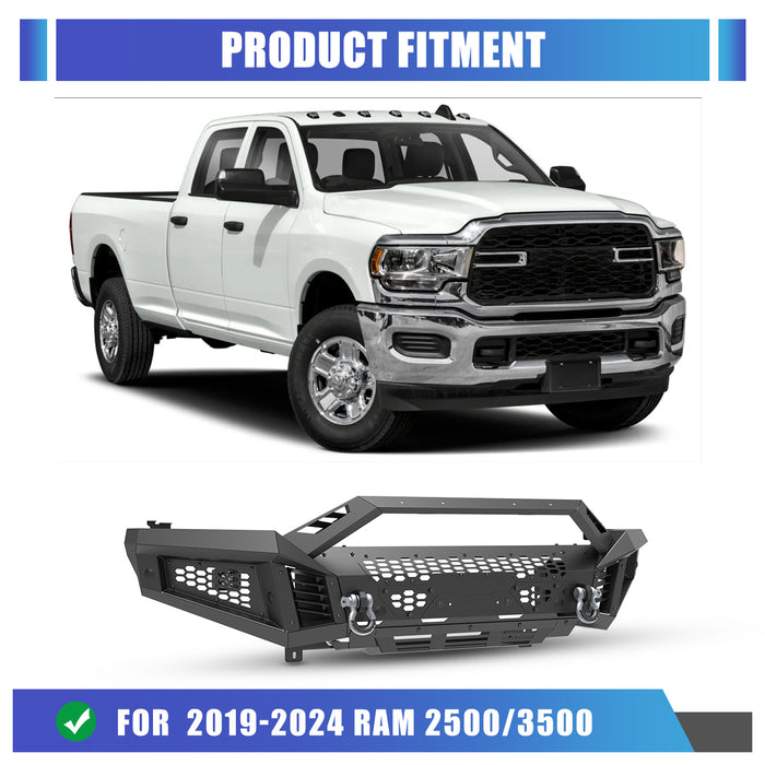 Parachoques delantero modular WOLFSTORM para Ram 1500 2013-2018 y modelo Ram 1500 Classic 2019-2024