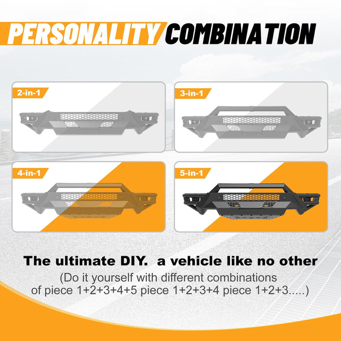 WOLFSTORM Modular Front Bumper for 2019-2024 Ram 1500 Model