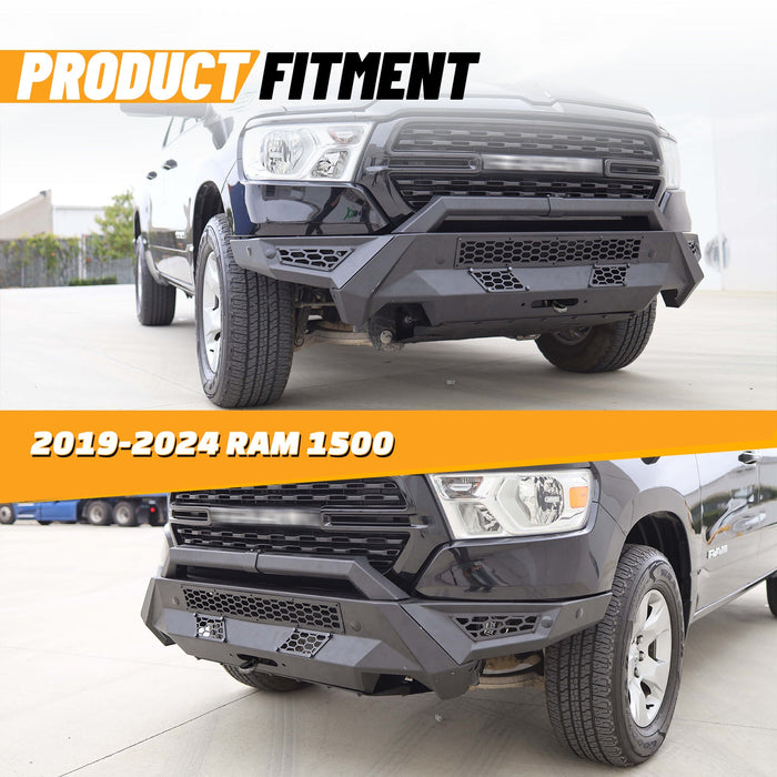 WOLFSTORM Modular Front Bumper for 2019-2024 Ram 1500 Model