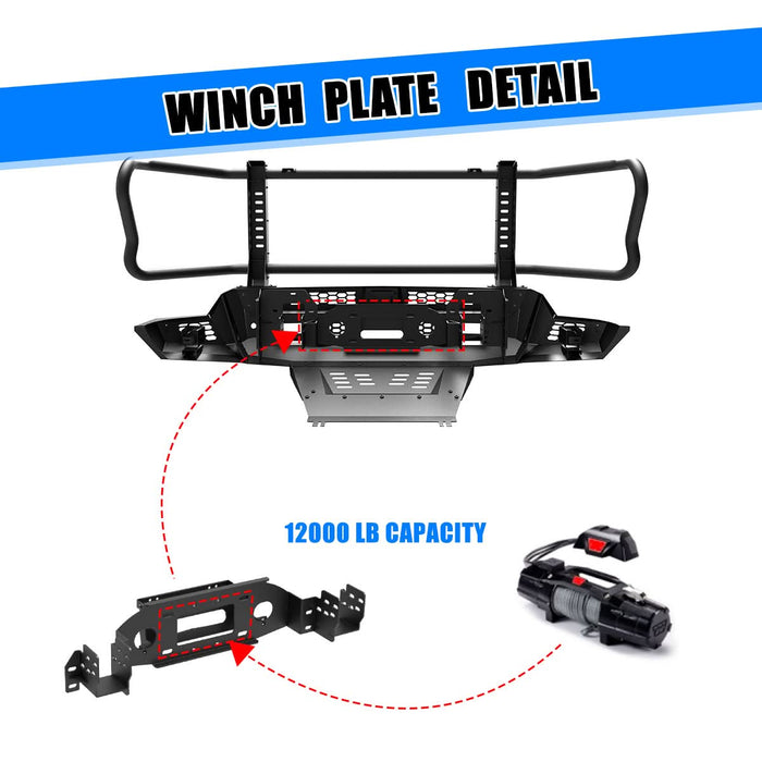 WOLFSTORM Front Bumper for 2022-2023 chevrolet silverado 1500