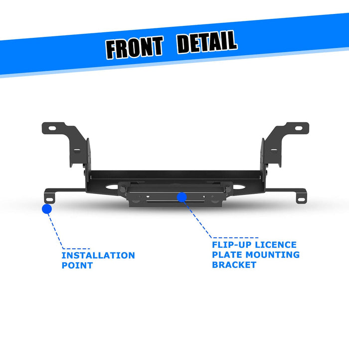 WOLFSTORM Front Hidden Winch Plate for 2014-2015 Chevy Silverado 1500