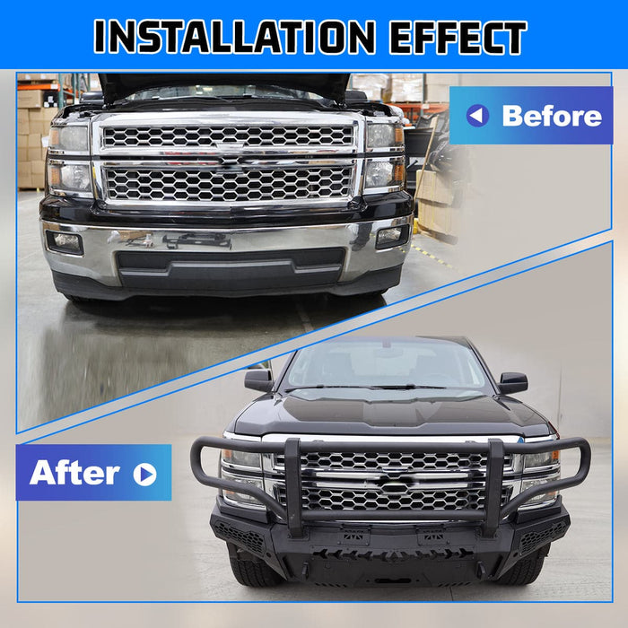 WOLFSTORM Front Bumper for 2014-2015 Chevy Silverado 1500