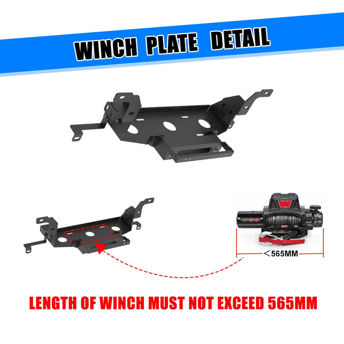 WOLFSTORM Front Hidden Winch Plate for 2014-2015 Chevy Silverado 1500