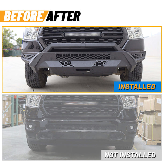 WOLFSTORM Modular Front Bumper for 2019-2024 Ram 1500 Model