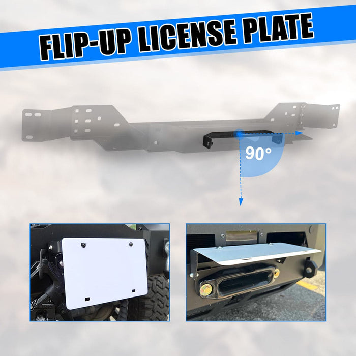 WOLFSTORM Front Bumper Winch Cradle Mount Plate Bracket Kit for 2014-2021 Toyota Tundra