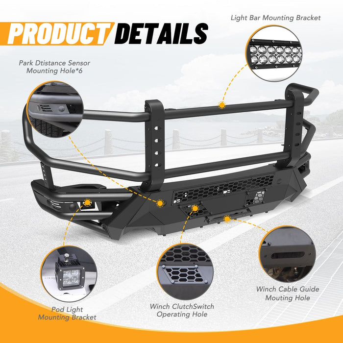 WOLFSTORM Modular Front Bumper for 2019-2024 Ram 1500 Model