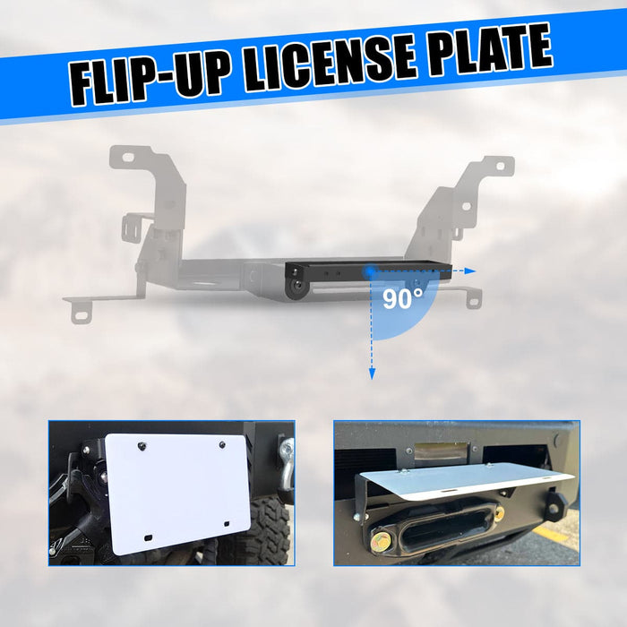 WOLFSTORM Front Hidden Winch Plate for 2014-2015 Chevy Silverado 1500