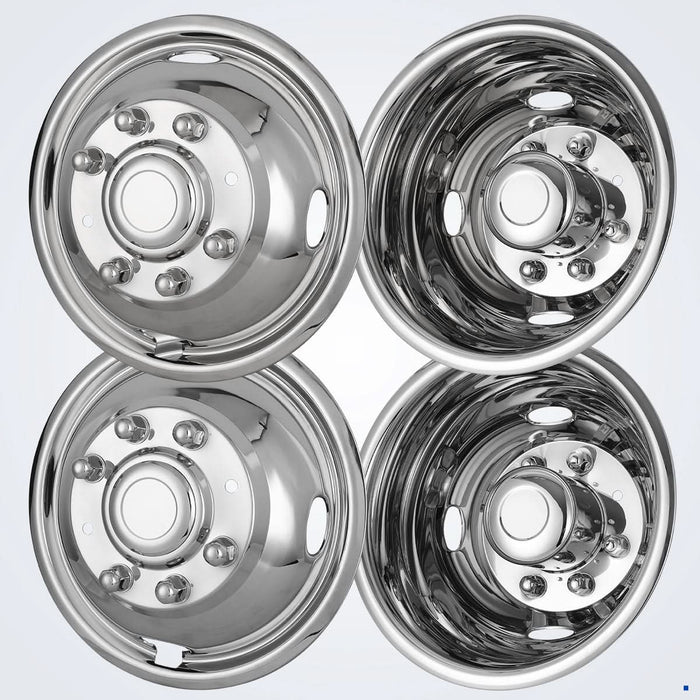 Wolfstorm Dually Wheel Simulators for 2005-2024 Ford F-350 dual rear wheel models, Set of 4