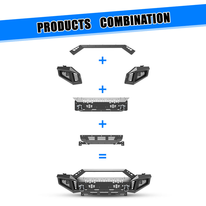 Parachoques delantero modular WOLFSTORM para Ram 1500 2013-2018 y modelo Ram 1500 Classic 2019-2024