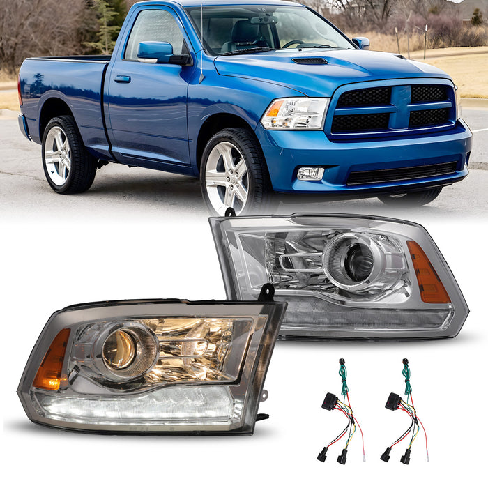 WOLFSTORM Headlight Assembly for 2009-2018 Dodge Ram 1500/2500/3500