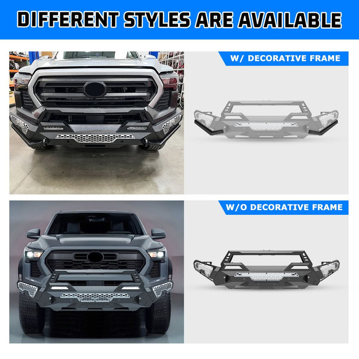 WOLFSTORM Front Bumper for 2024 2025 Toyota Tacoma