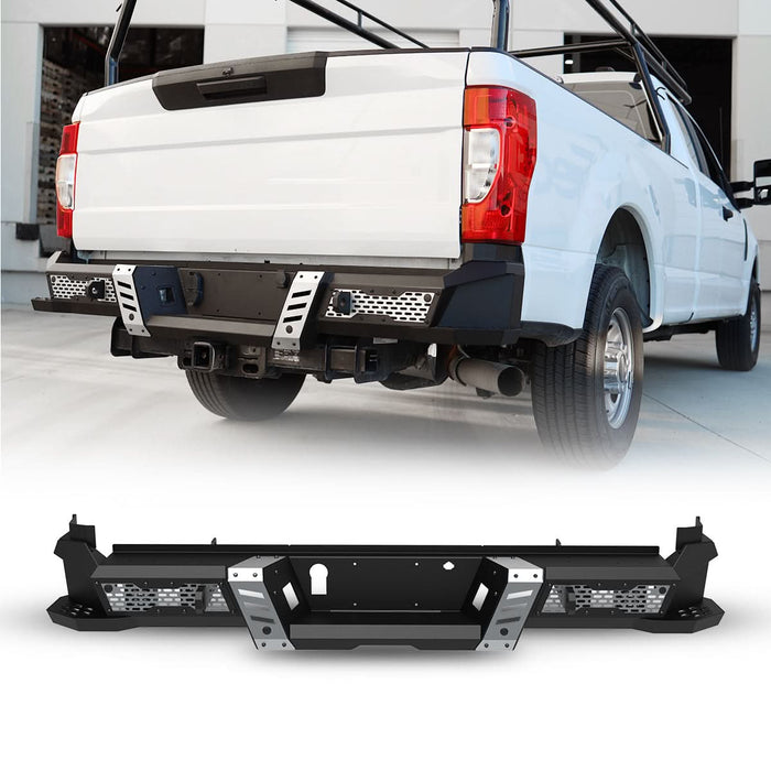 WOLFSTORM Rear Bumper for 2017-2024 Ford F250/F350, a set of 4 Inch LED Lights