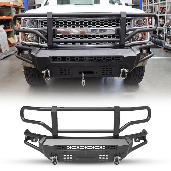 WOLFSTORM Front Bumper for 2015-2019 Chevy Silverado 2500/3500/2500 HD/3500 HD