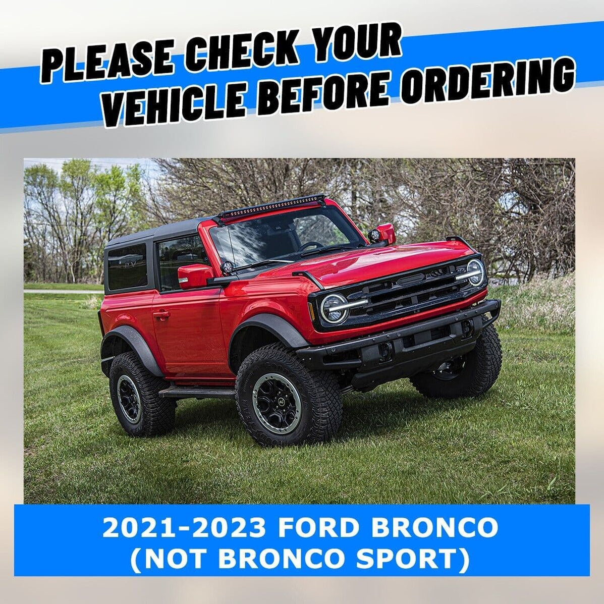 WOLFSTORM Ford Bronco 2021 2022 2023 2024 (Not for Bronco Sport) Front