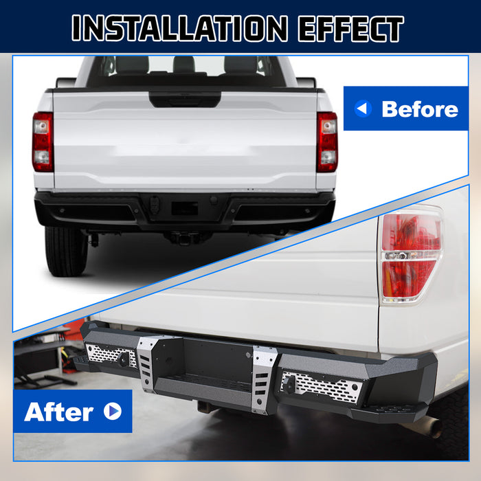 WOLFSTORM Rear Bumper for 2006-2014 Ford F-150