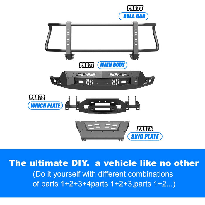 WOLFSTORM Front Bumper for 2022-2023 chevrolet silverado 1500