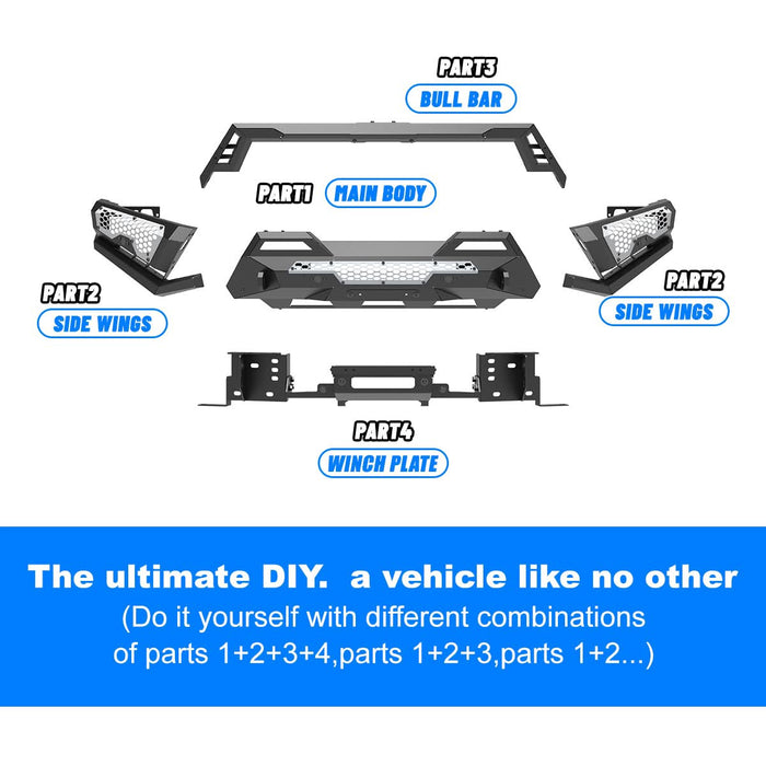 WOLFSTORM Front Bumper for 2024 2025 Toyota Tacoma