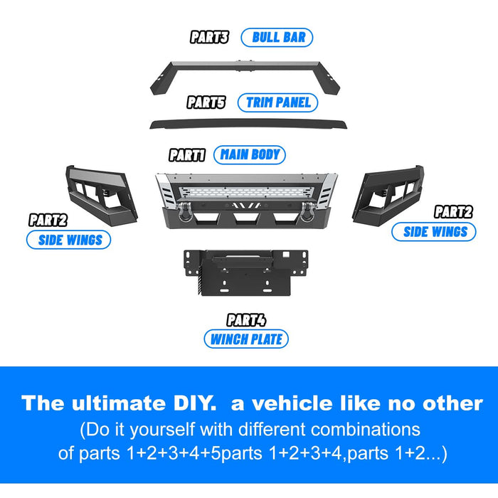 WOLFSTORM Front Bumper for 2017-2022 Ford F-250 F-350