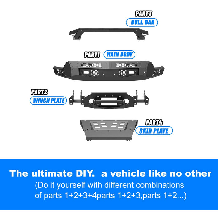 WOLFSTORM Front Bumper for 2022-2023 chevrolet silverado 1500