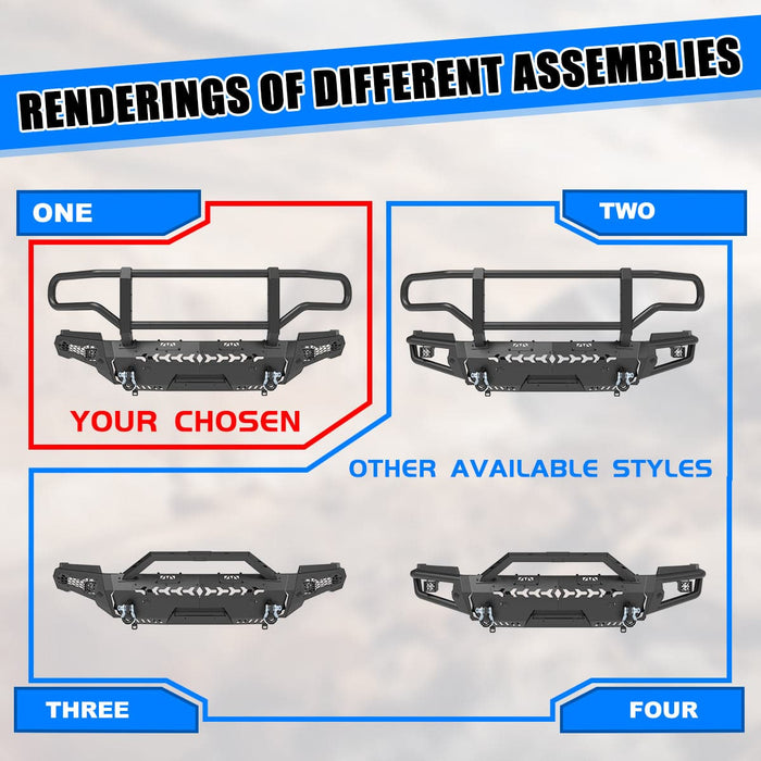 WOLFSTORM Front Bumper for 2014-2015 Chevy Silverado 1500