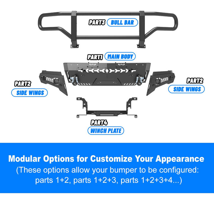 WOLFSTORM Front Bumper for 2014-2015 Chevy Silverado 1500