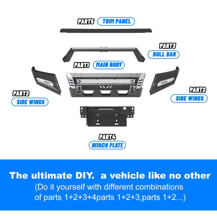 WOLFSTORM Front Bumper for 2017-2022 Ford F-250 F-350