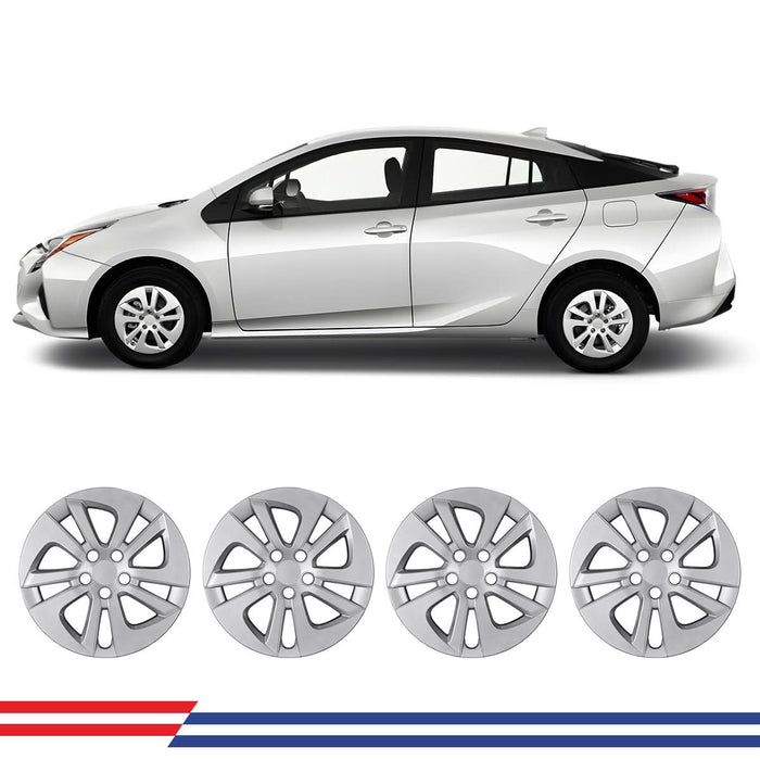 WOLFSTORM 4-Pack 16 Inch Wheel Rim Cover Hubcaps for 2016-2022 TOYOTA PRIUS & 2017-2022 TOYOTA PRIUS PRIME & 2020-2024 TOYOTA COROLLA HYBRID