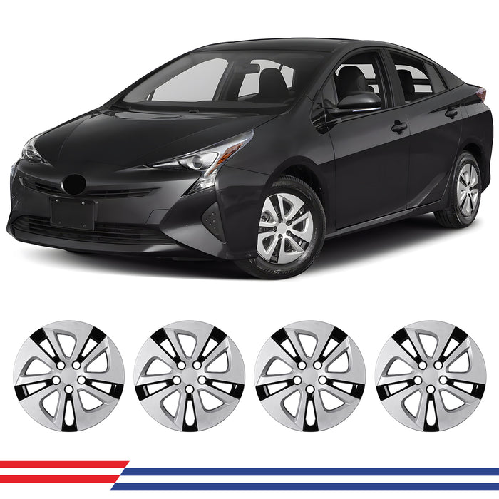 WOLFSTORM 4-Pack 16 Inch Wheel Rim Cover Hubcaps for 2016-2022 TOYOTA PRIUS & 2017-2022 TOYOTA PRIUS PRIME & 2020-2024 TOYOTA COROLLA HYBRID