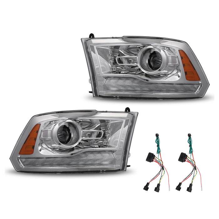 WOLFSTORM Headlight Assembly for 2009-2018 Dodge Ram 1500/2500/3500