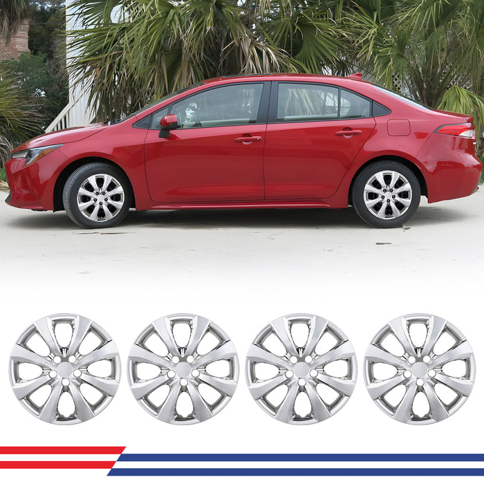 WOLFSTORM 4-Pack 16 Inch Wheel Rim Cover Hubcaps for TOYOTA COROLLA & TOYOTA MATRIX