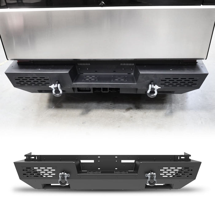 Front Bumper Assembly Fits for 2024 Tesla Cybertruck, A Set of 2 D-Rings Included, Optional Side Wings, Skid Plate, Rear Bumper