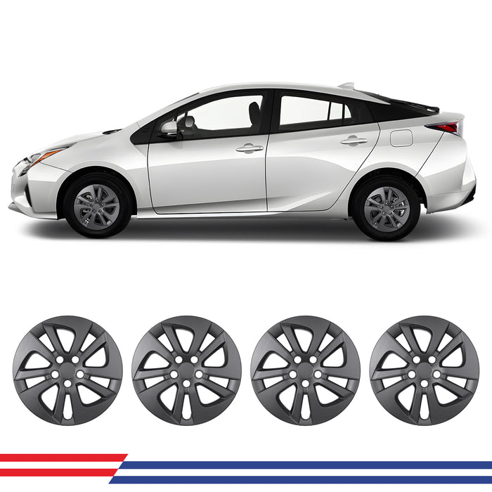 WOLFSTORM 4-Pack 16 Inch Wheel Rim Cover Hubcaps for 2016-2022 TOYOTA PRIUS & 2017-2022 TOYOTA PRIUS PRIME & 2020-2024 TOYOTA COROLLA HYBRID