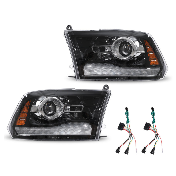 WOLFSTORM Headlight Assembly for 2009-2018 Dodge Ram 1500/2500/3500